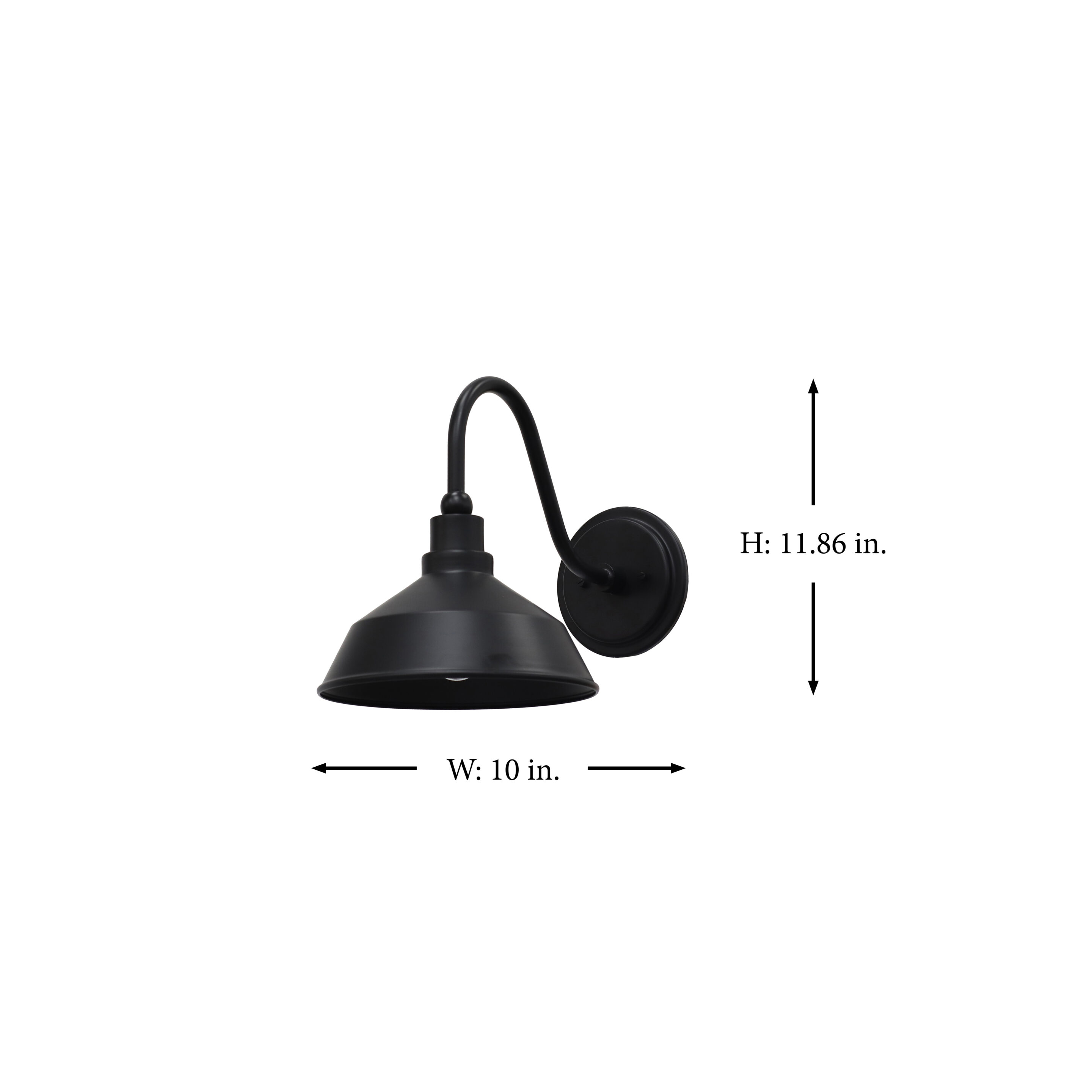 Homestead 17″ H Outdoor Black Barn Light | Essential Elements Lighting