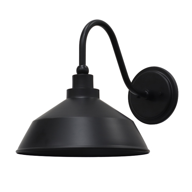 Homestead 18″ H Outdoor Black Barn Light | Essential Elements Lighting