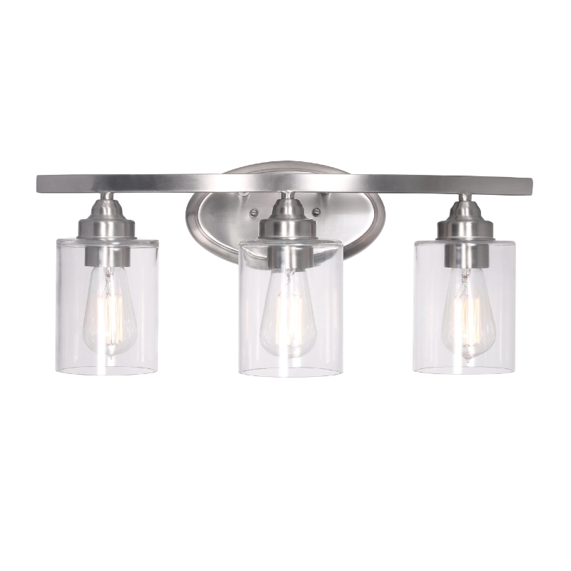 Shelbie 21″ 3-Light Brushed Nickel Vanity Light | Essential Elements ...